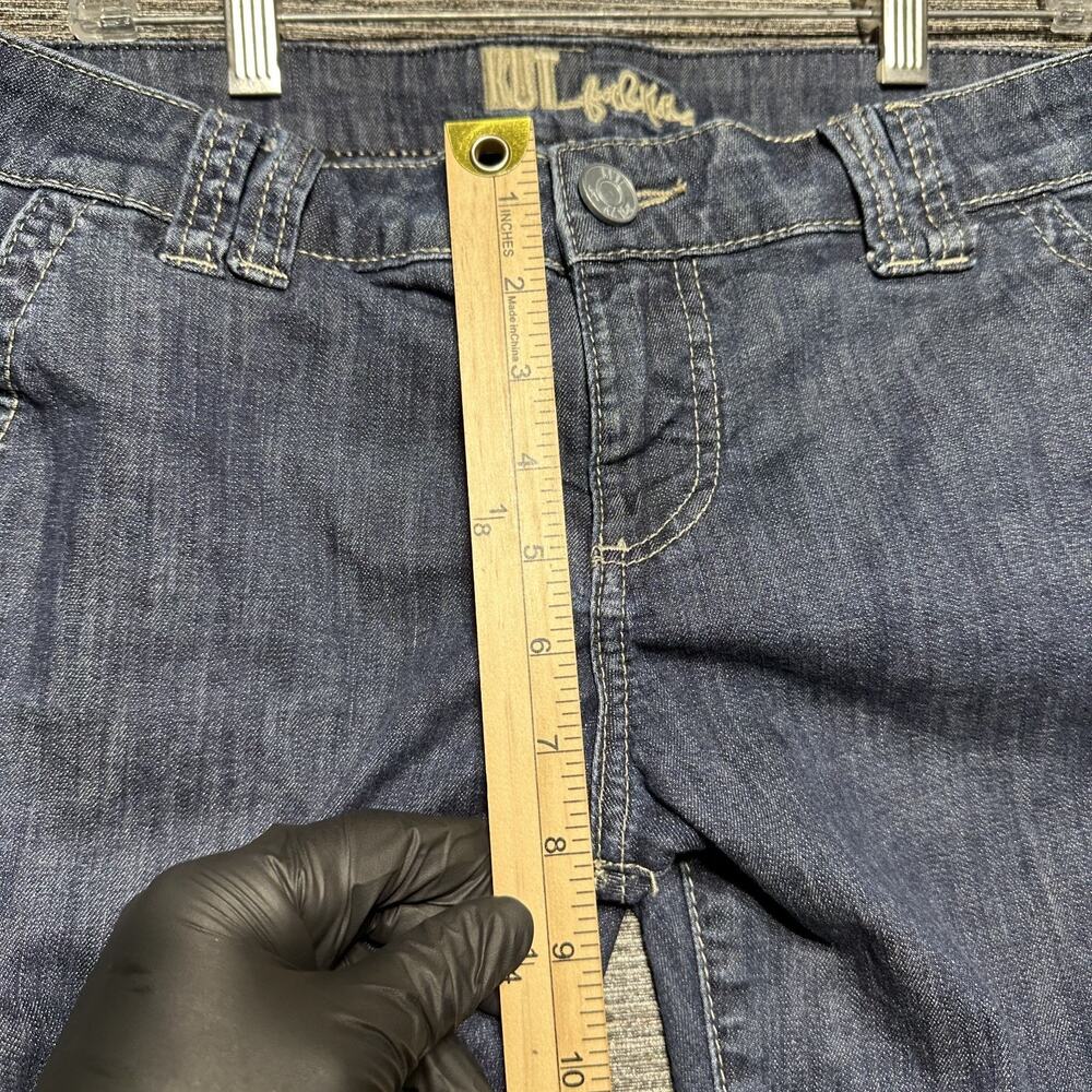 Kut From The Kloth Bermuda Shorts Women's 8 Blue Denim Knee Length - Picture 7 of 14